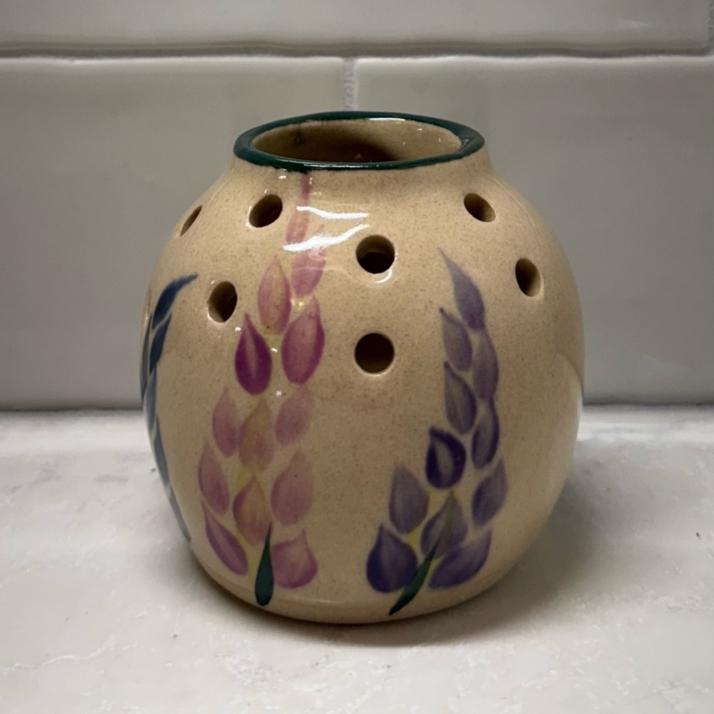 Hand Painted Ceramic Wildflower Vase
